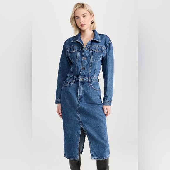 Favorite Daughter Dresses & Skirts - NWT Favorite Daughter The City Dress Denim Midi Dress size 31
